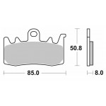 Гальмівні колодки SBS High Performance Brake Pads, Sinter 900H.HS